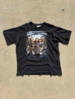 1998 Backstreet Boys Tour Black Graphic T-Shirt Size XL
